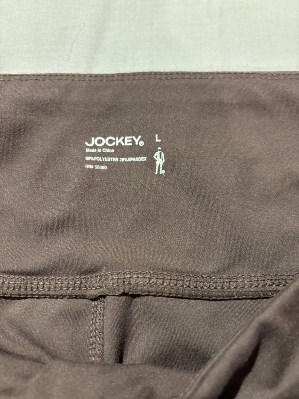 Jockey Brown Women's Leggings - Stretch Waistband, Size L